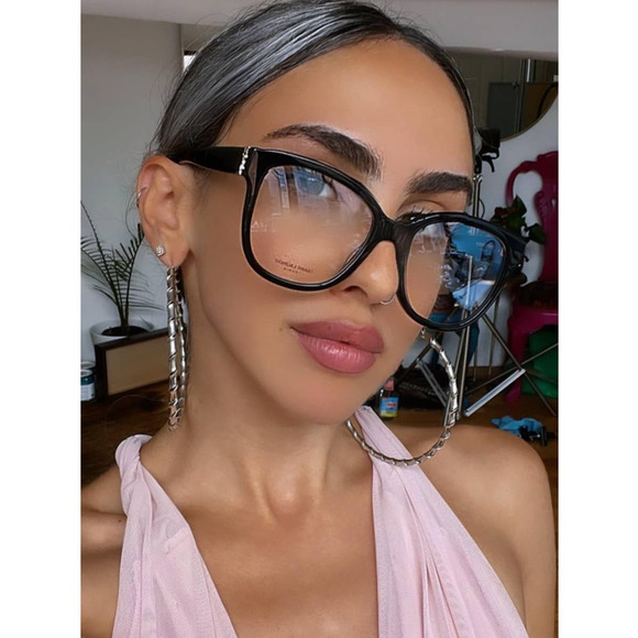 NEW Saint Laurent SLM97 001 Black Oversized Eyeglasses Frames - Picture 1 of 9